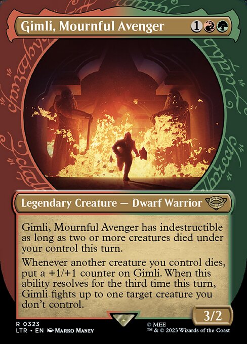 [Foil] LTR 323 Gimli, Mournful Avenger (Showcase) R