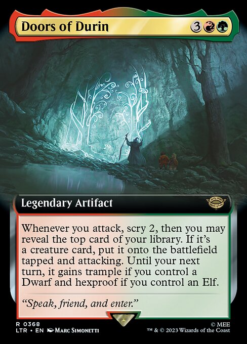 [Foil] LTR 368 Doors of Durin (0368 - Extended Art) R