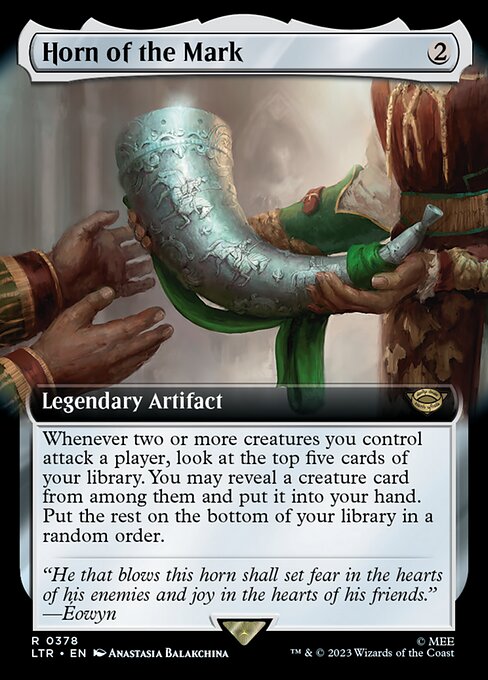 [Foil] LTR 378 Horn of the Mark (0378 - Extended Art) R