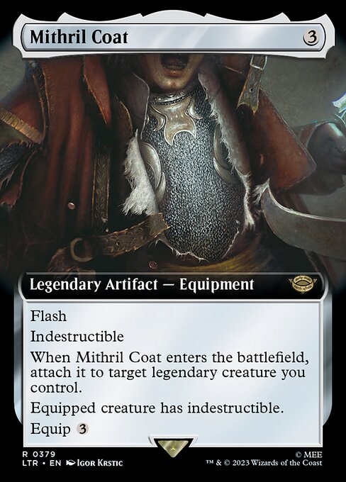 [Foil] LTR 379 Mithril Coat (0379 - Extended Art) R