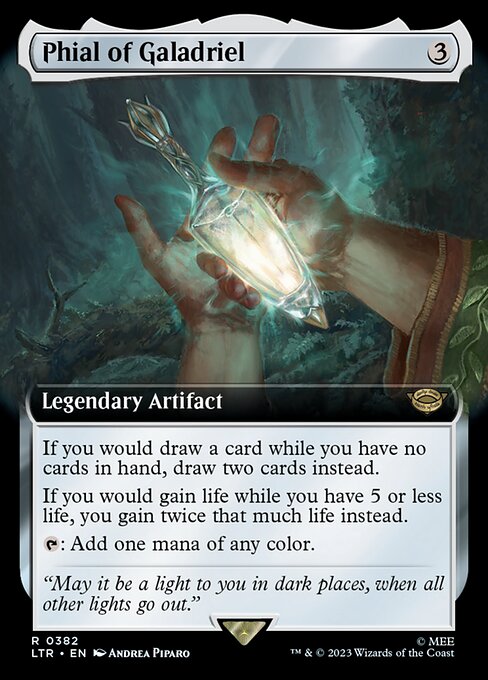 [Foil] LTR 382 Phial of Galadriel (0382 - Extended Art) R