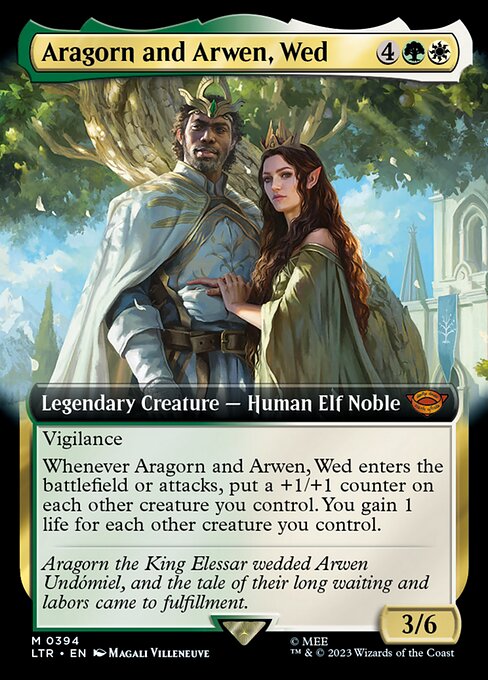 LTR 394 Aragorn and Arwen, Wed (0394 - Extended Art) M