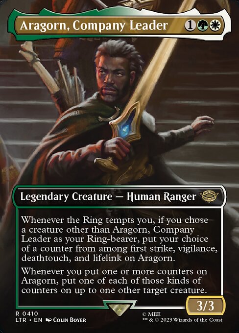[Foil] LTR 410 Aragorn, Company Leader (Borderless) R
