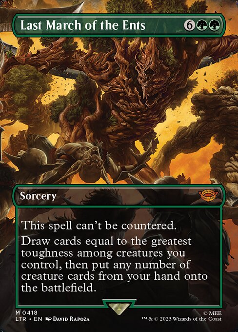 [Foil] LTR 418 Last March of the Ents (Borderless) M