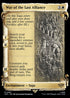 [Foil] LTR 487 War of the Last Alliance (0487 - Scroll Showcase - Silver Foil) R