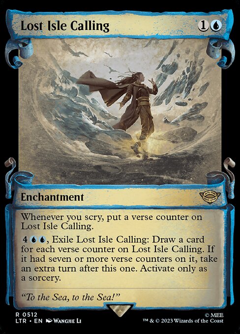 [Foil] LTR 512 Lost Isle Calling (0512 - Scroll Showcase - Silver Foil) R