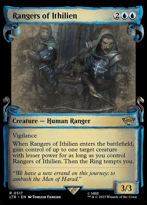 [Foil] LTR 517 Rangers of Ithilien (0517 - Scroll Showcase - Silver Foil) R