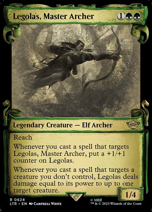 [Foil] LTR 624 Legolas, Master Archer (0624 - Scroll Showcase - Silver Foil) R