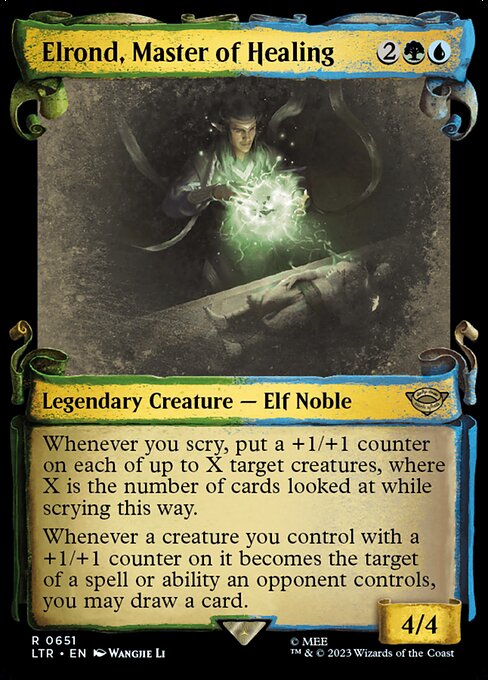 [Foil] LTR 651 Elrond, Master of Healing (0651 - Scroll Showcase - Silver Foil) R