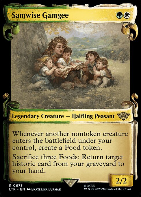 [Foil] LTR 673 Samwise Gamgee (0673 - Scroll Showcase - Silver Foil) R