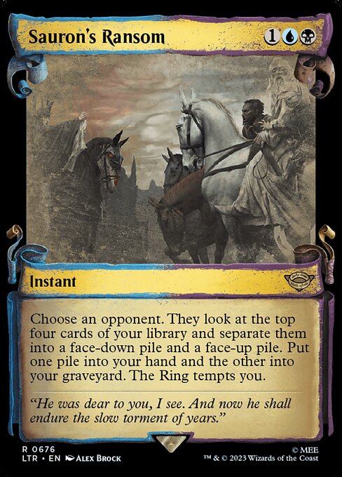 [Foil] LTR 676 Sauron's Ransom (0676 - Scroll Showcase - Silver Foil) R
