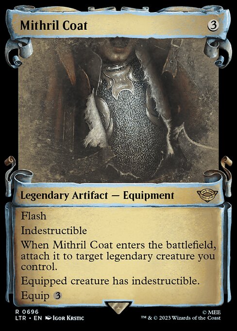 [Foil] LTR 696 Mithril Coat (0696 - Scroll Showcase - Silver Foil) R