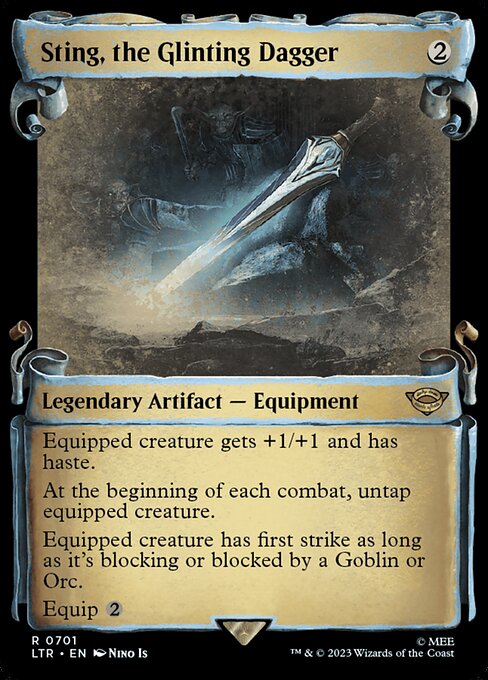 [Foil] LTR 701 Sting, the Glinting Dagger (0701 - Scroll Showcase - Silver Foil) R