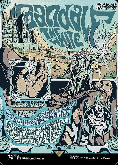 LTR 732 Gandalf the White (0732 - Borderless Poster) M