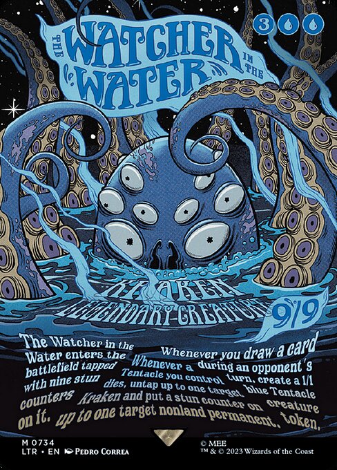 [Foil] LTR 734 The Watcher in the Water (0734 - Borderless Poster) M