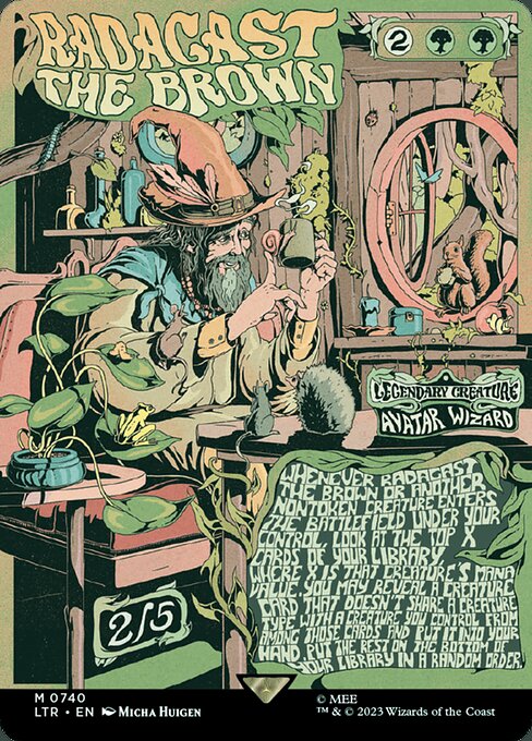 [Foil] LTR 740 Radagast the Brown (0740 - Borderless Poster) M