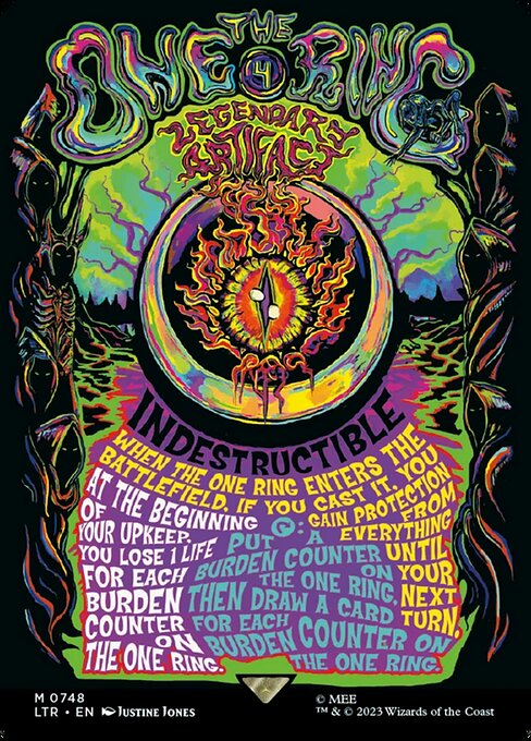 [Foil] LTR 748 The One Ring (0748 - Borderless Poster) M