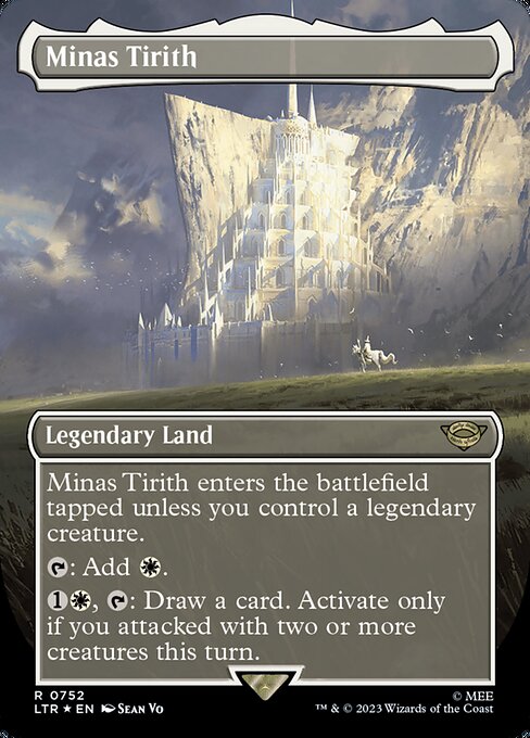 [Foil] LTR 752 Minas Tirith (0752 - Borderless Surge Foil) R
