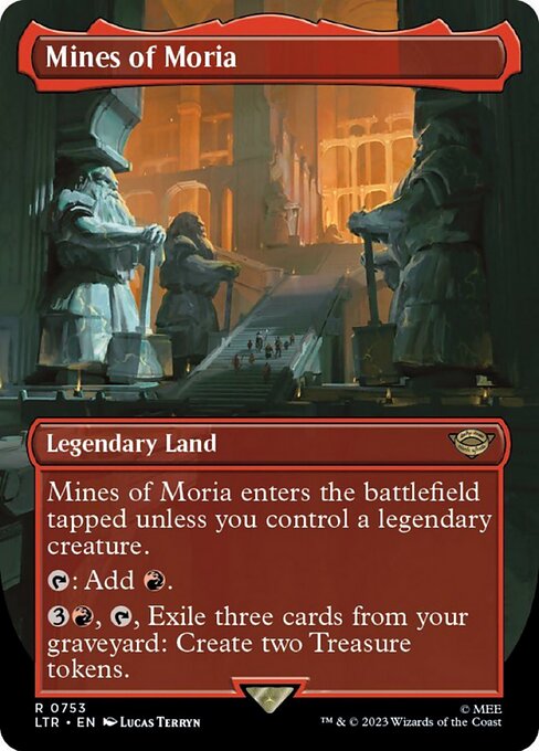 [Foil] LTR 753 Mines of Moria (0753 - Borderless Surge Foil) R