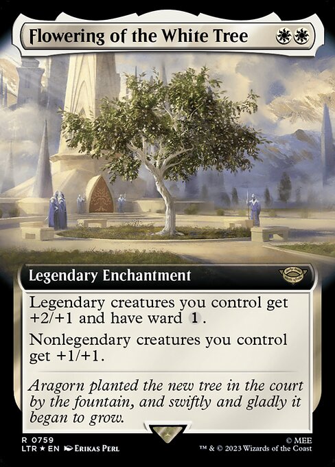 [Foil] LTR 759 Flowering of the White Tree (0759 - Extended Art - Surge Foil) R