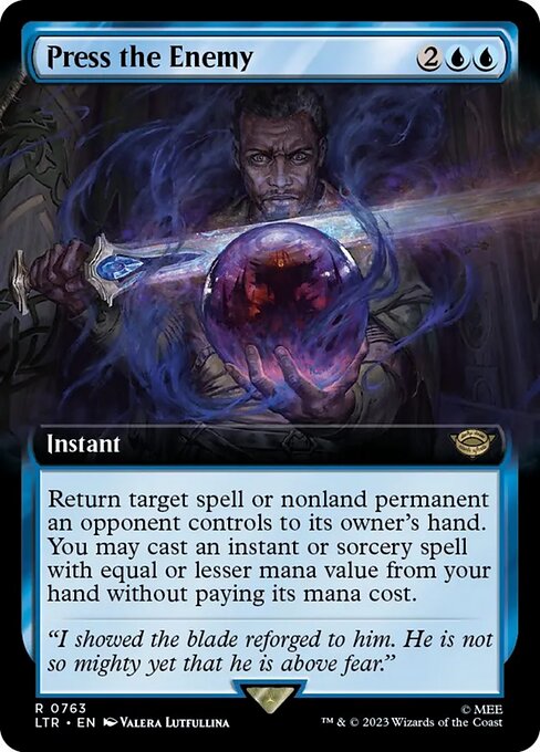 [Foil] LTR 763 Press the Enemy (0763 - Extended Art - Surge Foil) R