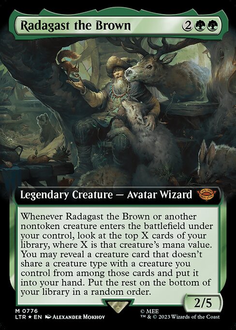 [Foil] LTR 776 Radagast the Brown (0776 - Extended Art Surge Foil) M