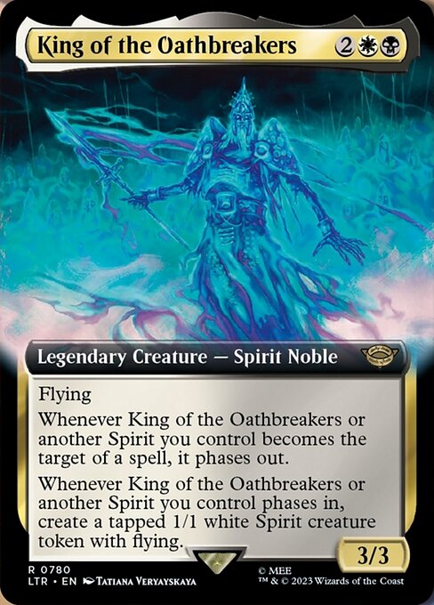 [Surge Foil] LTR 780 King of the Oathbreakers (0780 - Extended Art Surge Foil) R