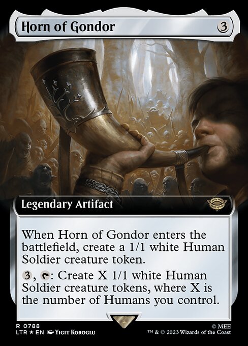 [Surge Foil] LTR 788 Horn of Gondor (0788 - Extended Art Surge Foil) R