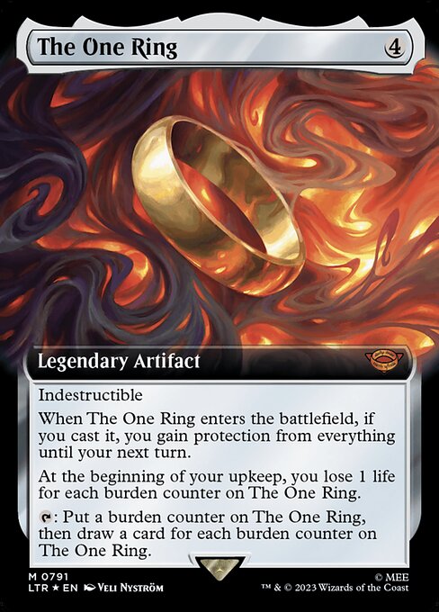 [Foil] LTR 791 The One Ring (0791 - Extended Art Surge Foil) M