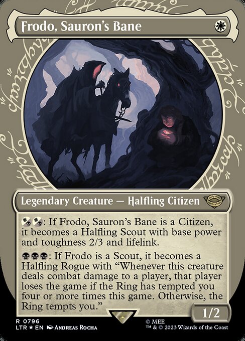 [Surge Foil] LTR 796 Frodo, Sauron's Bane (0796 - Showcase - Surge Foil) R
