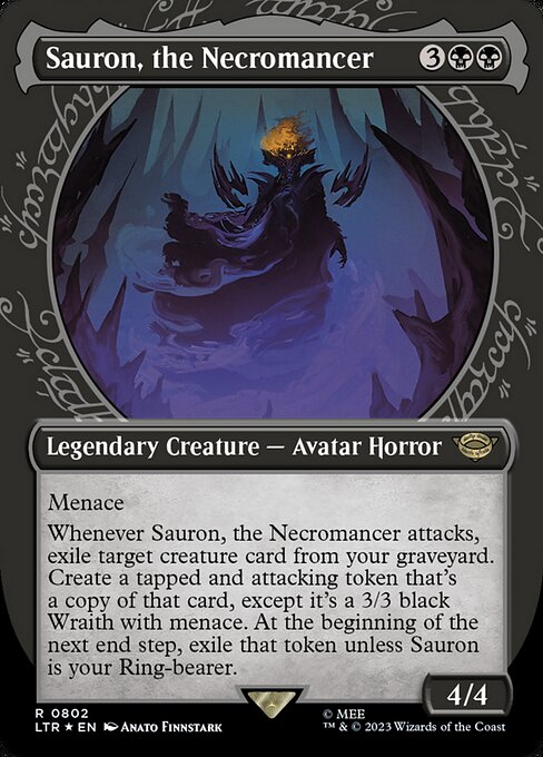 [Surge Foil] LTR 802 Sauron, the Necromancer (0802 - Showcase - Surge Foil) R