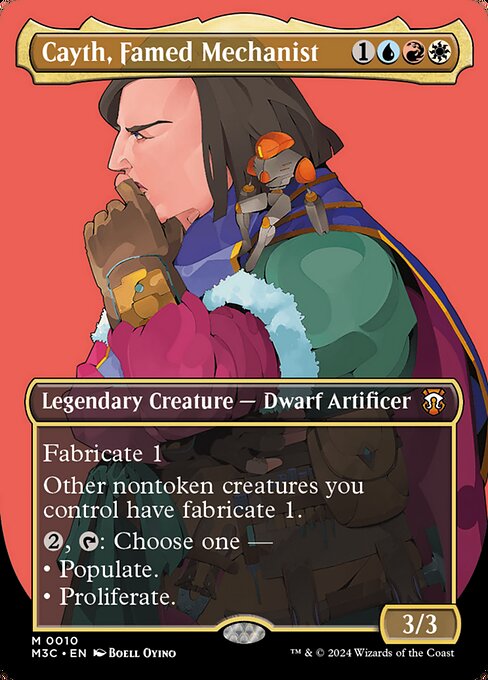 [Foil] M3C 010 Cayth, Famed Mechanist (0010 - Borderless) M
