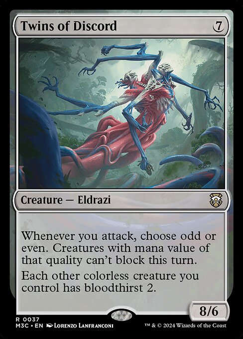 [Foil] M3C 037 Twins of Discord (Ripple Foil) R