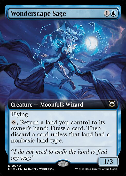 [Foil] M3C 049 Wonderscape Sage (0049 - Extended Art Ripple Foil) R