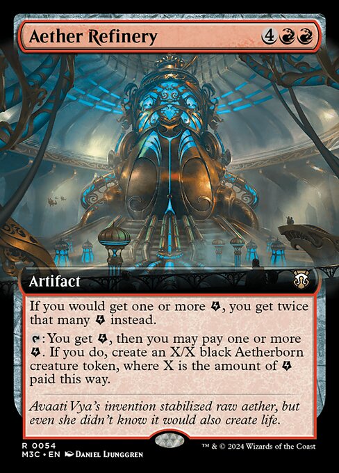 [Foil] M3C 054 Aether Refinery (0054 - Extended Art Ripple Foil) R