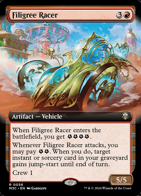 [Foil] M3C 056 Filigree Racer (0056 - Extended Art Ripple Foil) R