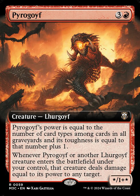 M3C 059 Pyrogoyf (0059 - Extended Art) R