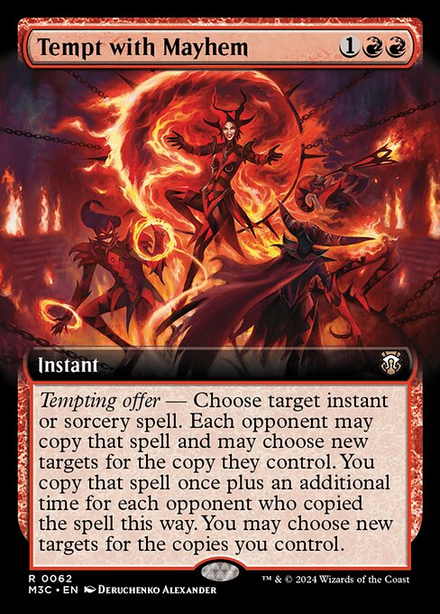 [Foil] M3C 062 Tempt with Mayhem (0062 - Extended Art Ripple Foil) R