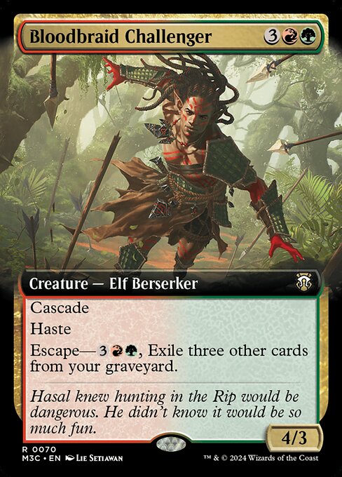 [Foil] M3C 070 Bloodbraid Challenger (0070 - Extended Art Ripple Foil) R