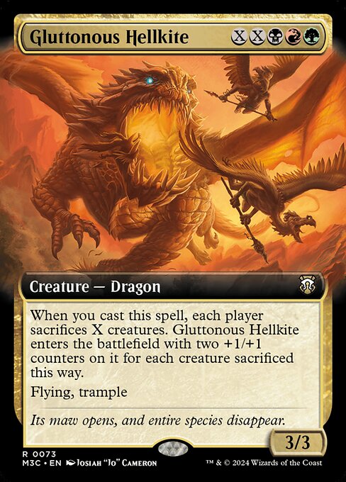 M3C 073 Gluttonous Hellkite (0073 - Extended Art) R