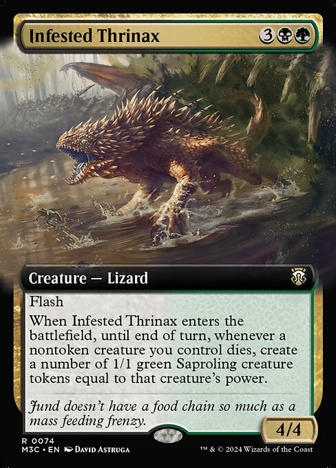 [Foil] M3C 074 Infested Thrinax (0074 - Extended Art Ripple Foil) R