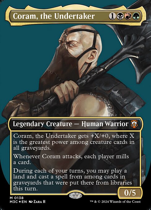 [Foil] M3C 138 Coram, the Undertaker (0138 - Ripple Foil Borderless) M