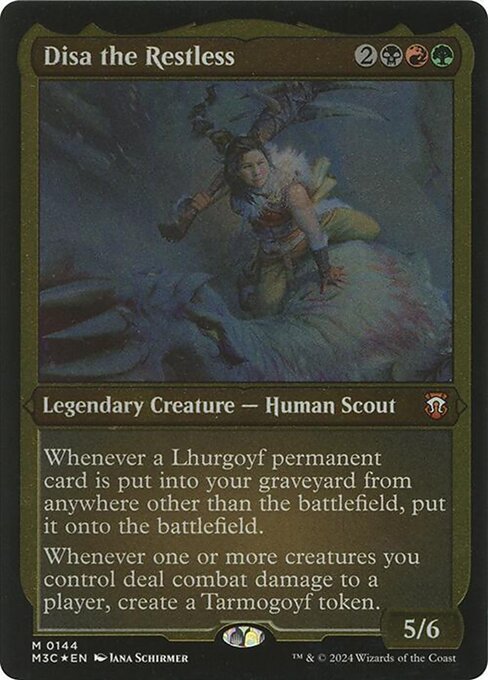 [Foil Etched] M3C 144 Disa the Restless (0144 - Foil Etched Display Commander - Not Tournament Legal) M