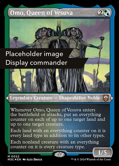 [Foil] M3C 149 Omo, Queen of Vesuva (0149 - Ripple Foil Display Commander - Not Tournament Legal) M