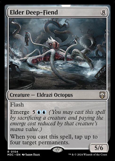[Foil] M3C 154 Elder Deep-Fiend (Ripple Foil) R