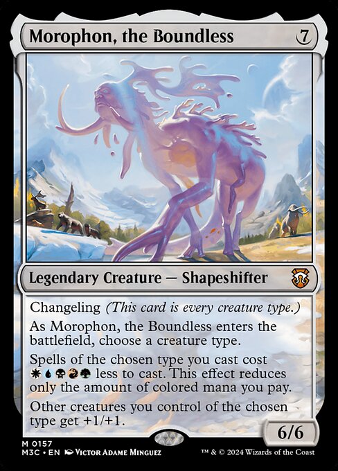[Foil] M3C 157 Morophon, the Boundless (Ripple Foil) M