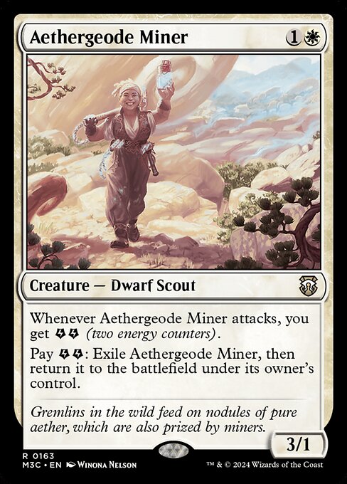 [Foil] M3C 163 Aethergeode Miner (Ripple Foil) R