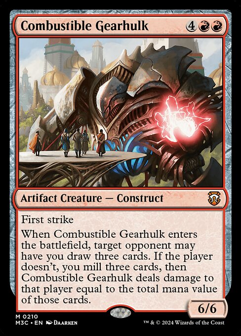 [Foil] M3C 210 Combustible Gearhulk (Ripple Foil) M