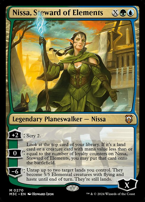 [Foil] M3C 270 Nissa, Steward of Elements (Ripple Foil) M