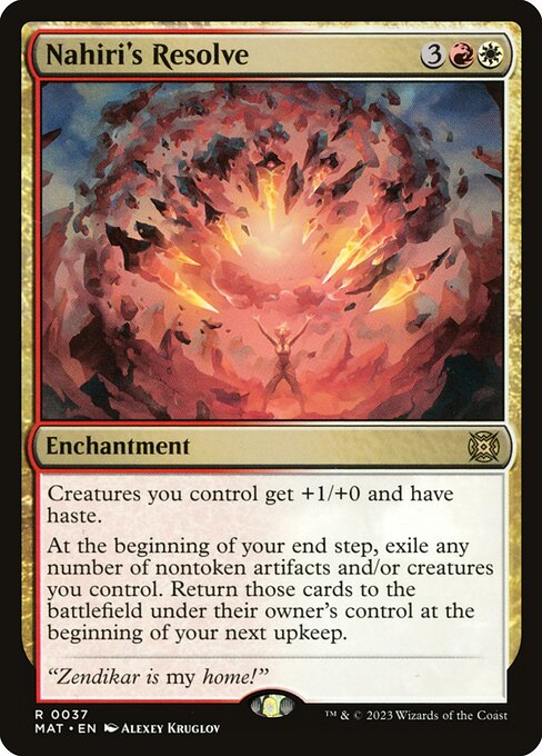 [Foil] MAT 037 Nahiri's Resolve R